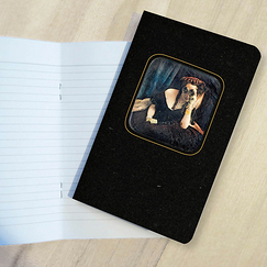 Small notebook Model with binoculars