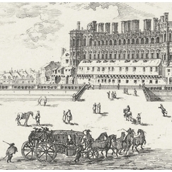 Estampe Le château de Saint-Germain-en Laye, en 1658 - Israël Silvestre