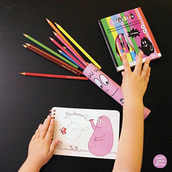 Barbapapa - Boîte de 8 feutres à doubles pointes