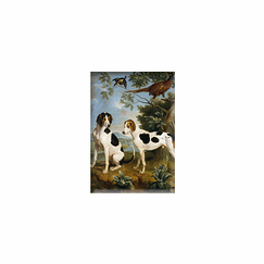 Magnet François Desportes - Pompée et Florissant, chiens de Louis XV, 1739