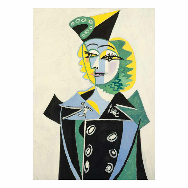 Poster Pablo Picasso - Portrait of Nush Eluard - 50 x 70 cm