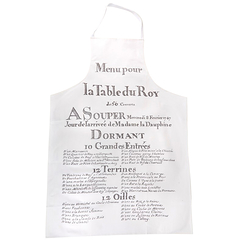 "Menu pour la table du Roy" Apron