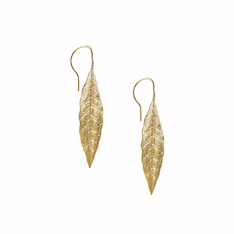 Earrings Laurel leaf