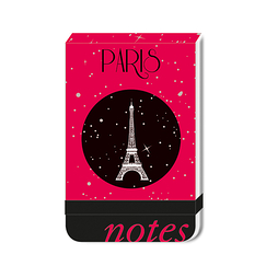 Pocket Notebook Paris Glitters