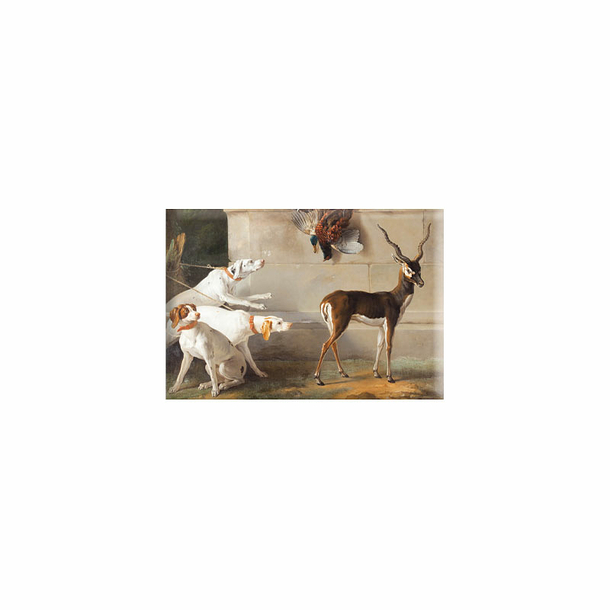 Magnet Jean-Baptiste Oudry - Three dogs and an antelope, 1745