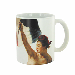 Mug Delacroix La liberté guidant le peuple - Blanc