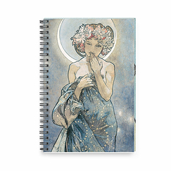 Spiral notebook Alphone Mucha - The moon and the stars, 1902