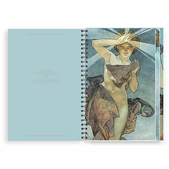 Spiral notebook Alphone Mucha - The moon and the stars, 1902