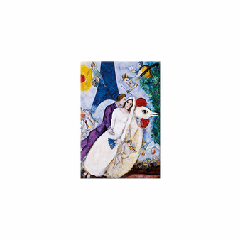 Magnet Marc Chagall - Les mariés de la tour Eiffel, 1938