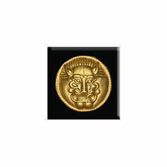Magnet Plaque showing the face of a roaring lion