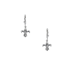 Boucles d'oreilles Fleur de Lys - Oreilles percées