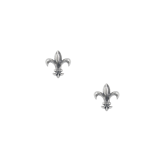 Stud Earrings Fleur de Lys - Pierced ears