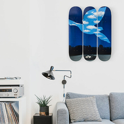 Skateboards Triptyque René Magritte - Le retour - The Skateroom - Édition limitée