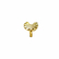 Adjustable Ring Gingko Brass with gold plated - L'Indochineur