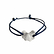Bracelet avec cordon ajustable Gingko Métal argenté - L'Indochineur
