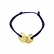 Cord Bracelet with Gingko motif Brass with gold plated - L'Indochineur