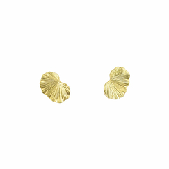 Earrings Gingko in brass - L'Indochineur