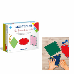 Jeu Des formes et des lacets - Montessori - Clementoni