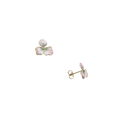 Boucles d'oreilles Trèfle émaillé - Cécile Boccara