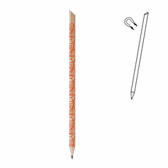 Crayon magnétique graphique Origami orange - tout simplement,