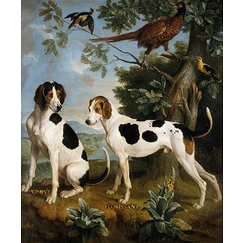 Pompée et Florissant, chiens de Louis XV