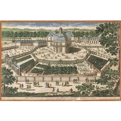 Vue et perspective du salon de la Ménagerie de Versailles