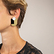 Boucles d'oreilles Art Déco en pierre et laque Rotonde - L'Indochineur