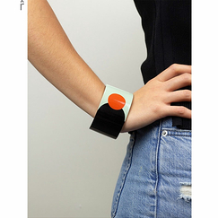 Bracelet Manchette Icare Orange/vert - L'Indochineur