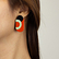 Dedale Earrings Orange/green - L'Indochineur