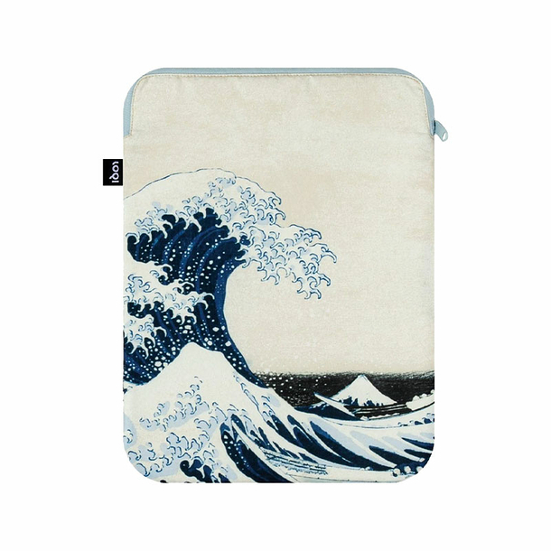 Katsushika Hokusai - The Great Wave Recycled Laptop Cover - 36 x 26 cm - Loqi
