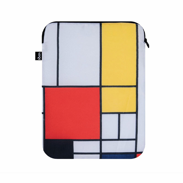 Pochette ordinateur Piet Mondrian - Composition - 36 x 26 cm - Loqi