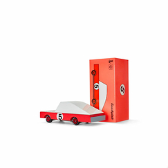 Wooden car Candycar - Red Racer #5 - Candylab