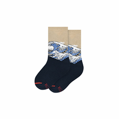 Chaussettes Hokusai - Grande Vague Modèle bébé 1-2 ans / 19-22