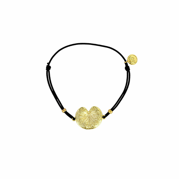 Cord Bracelet water lily gold