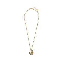 Collier court Nymphéa Perle en aventurine - Les Cleias