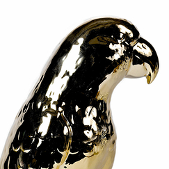 White/gold Parrot Statue - Pols Potten