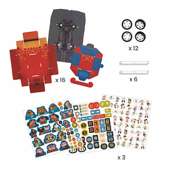 3 voitures de course à créer - Do It Yourself - Djeco