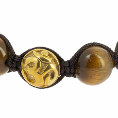 Om Shambala Bracelet - Tiger's Eye