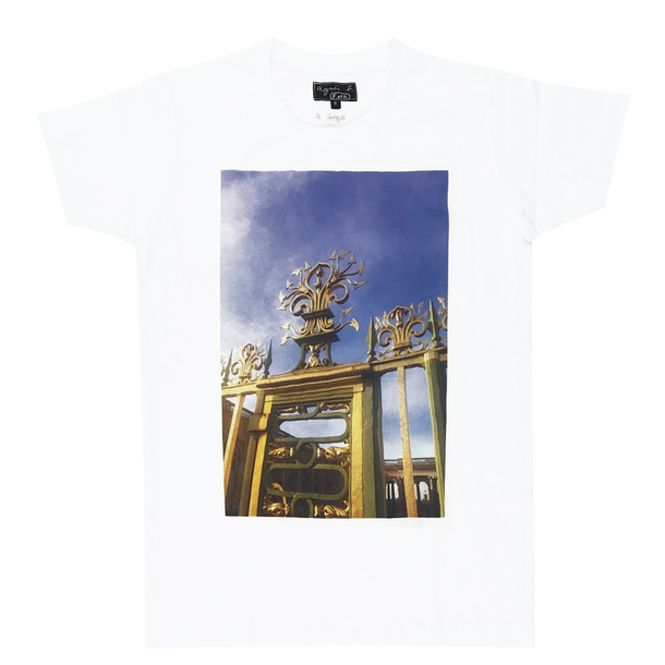 agnès b. Versailles picture unisex white T-shirt