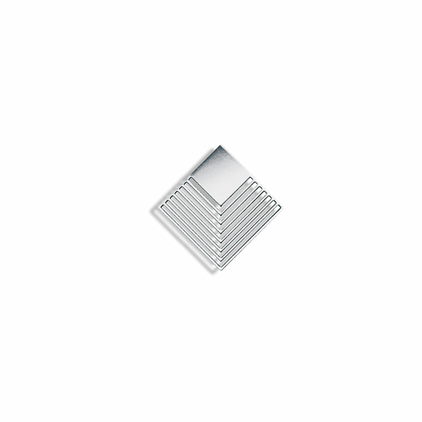 Magnetic brooch Silver rhombus - Tout simplement,