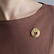 Magnetic brooch Gold circle - Tout simplement,