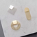 Magnetic brooch Gold circle - Tout simplement,
