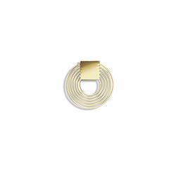 Magnetic brooch Gold circle - Tout simplement,