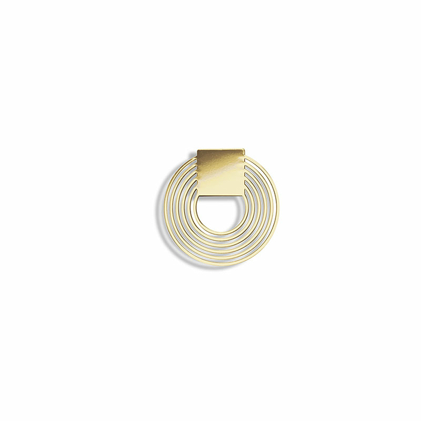 Magnetic brooch Gold circle - Tout simplement,