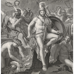 Léonidas aux Thermopyles - Jacques-Louis David