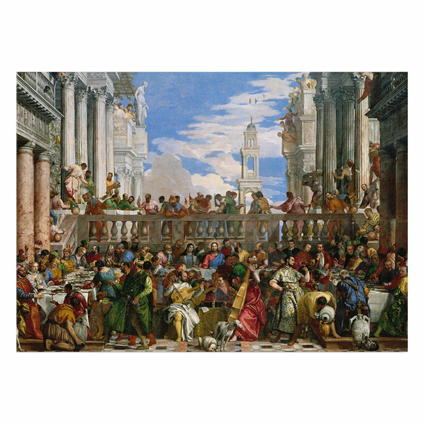 Poster Paolo Veronese - The Wedding feast at Cana 50 x 70 cm