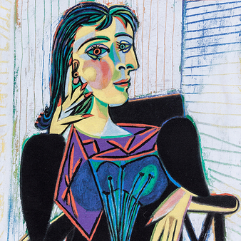 Sac à soufflet - Portrait de Dora Maar, 1937 - Musée Picasso 41 x 35 cm