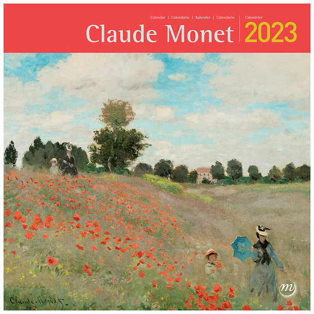 Boa Museum 2023 Calendar 2023 Large Calendar Claude 30 x 30 cm Boutiques de Musées