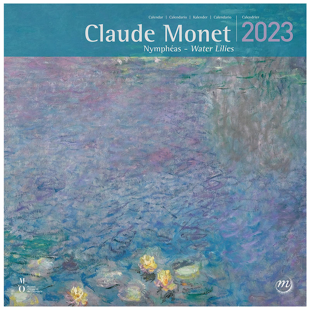 2023 Large Calendar - Claude Monet / Water Lilies 30 x 30 cm