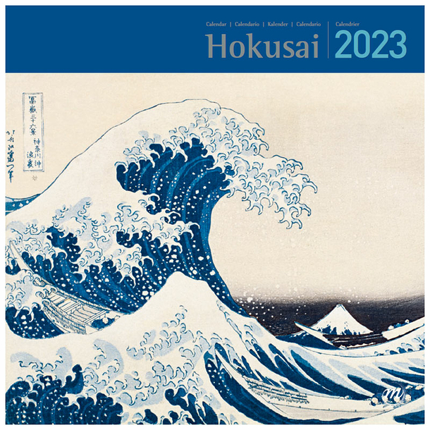 Boa Museum 2023 Calendar 2023 Large Calendar Hokusai 30 x 30 cm Boutiques de Musées